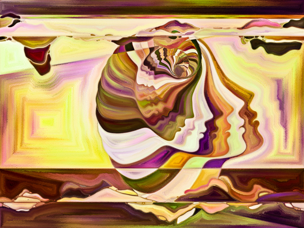 Az ÉN evolúciója a művészetben - A forma és a szín átalakulása trauma előtt, alatt és után, illusztráció